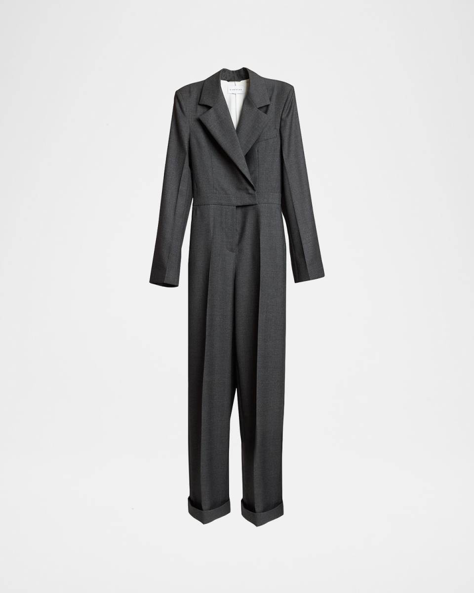 Tuxedo Wool Jumpsuit